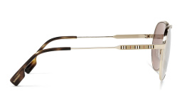 BURBERRY Aviator Sunglasses in Light Gold – Product Photo 3