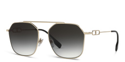 BURBERRY Square Sunglasses in Light Gold – Product Photo 2