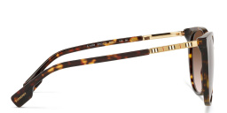 Shop BURBERRY Cat Eye Sunglasses in Dark Havana online.