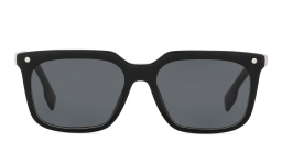 نظارة شمسية مربعة من بربري بلون أسود - صورة المنتج 1