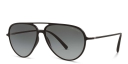 Shop GIORGIO ARMANI Aviator Sunglasses in Matte Black online.