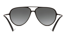 Shop GIORGIO ARMANI Aviator Sunglasses in Matte Black online.
