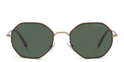Shop GIORGIO ARMANI Irregular Sunglasses in Gold online.
