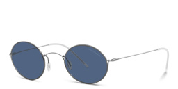 Shop GIORGIO ARMANI Round Sunglasses in Grey online.