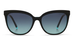 Shop TIFFANY Cat-Eye Sunglasses in Black online.