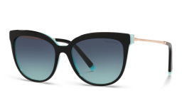 Shop TIFFANY Cat-Eye Sunglasses in Black online.