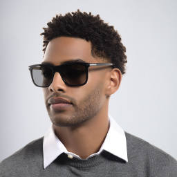 PRADA Square Sunglasses in Black – Product Photo 6