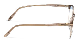 Shop TOM FORD Round Eyeglasses in shiny light brown online.