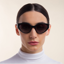 Dolce & Gabbana Cat Eye Sunglasses in Black – Product Photo 4