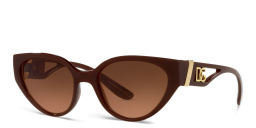 Dolce & Gabbana Cat Eye Sunglasses in Transparent Aubergine – Product Photo 2