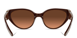 Dolce & Gabbana Cat Eye Sunglasses in Transparent Aubergine – Product Photo 4