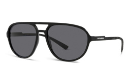 Dolce & Gabbana Aviator Sunglasses in Matte Black – Product Photo 2