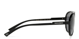 Dolce & Gabbana Aviator Sunglasses in Matte Black – Product Photo 3