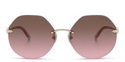 تسوق نظارة شمسية بإطار غير منتظم تيفاني أند كو بلون ذهبي فاتح أونلاين.