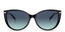 Shop TIFFANY Cat-Eye Sunglasses in Black online.
