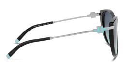 Shop TIFFANY Cat-Eye Sunglasses in Black online.