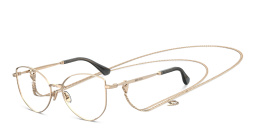 Shop JIMMY CHOO Butterfly Eyeglasses in Rose Gold online.