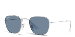 Shop Ray-Ban Junior Frank Kids Square Sunglasses in Silver online.