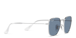 Shop Ray-Ban Junior Frank Kids Square Sunglasses in Silver online.