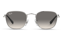 Shop Ray-Ban Junior Frank Kids Square Sunglasses in Silver online.