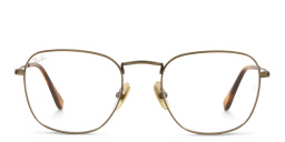 Shop Ray-Ban Frank Square Eyeglasses in Gold online.