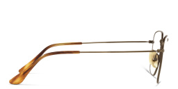 Shop Ray-Ban Frank Square Eyeglasses in Gold online.