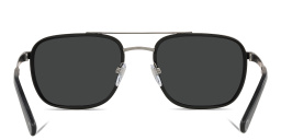BVLGARI Rectangle Sunglasses in Matte Gunmetal – Product Photo 4