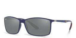 Shop Ray-Ban Ferrari Unisex Square Sunglasses in Blue online.