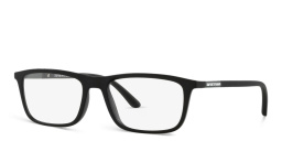 Emporio Armani Rectangle Eyeglasses in Matte Black – Product Photo 2