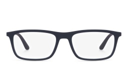 Emporio Armani Rectangle Eyeglasses in Blue – Product Photo 1