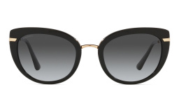 BVLGARI Cat Eye Sunglasses in Black – Product Photo 1