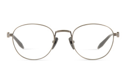 AKONI Pioneer Unisex Round Eyeglasses in Silver – Product Photo 1