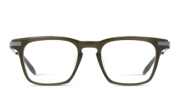 Shop AKONI Unisex Square Eyeglasses in Green online.
