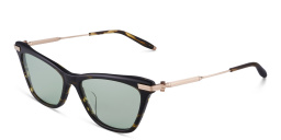 AKONI Iris Cat Eye Eyeglasses in Brown – Product Photo 2