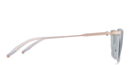 Shop AKONI Iris Cat Eye Eyeglasses in Clear online.