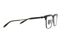 AKONI Genesis Rectangle Eyeglasses in Silver – Product Photo 3