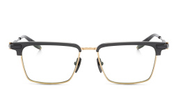 Shop AKONI Genesis Rectangle Eyeglasses in Black online.