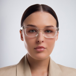 AKONI Gamma Cat Eye Eyeglasses in Clear – Product Photo 4