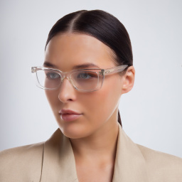 AKONI Gamma Cat Eye Eyeglasses in Clear – Product Photo 5