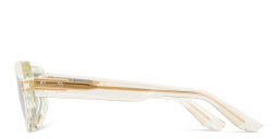 AKONI Aquila Cat Eye Sunglasses in Clear – Product Photo 4