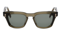 AKONI Ara Square Sunglasses in Green – Product Photo 1