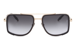 AKONI Stargazer Aviator Sunglasses Large in Gold – Product Photo 1
