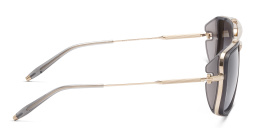 AKONI Stargazer Aviator Sunglasses Large in Gold – Product Photo 3