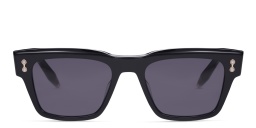 AKONI Columba Unisex Square Sunglasses in Black – Product Photo 1