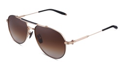 AKONI Hydra Unisex Aviator Sunglasses in Gold – Product Photo 2