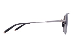 AKONI Hydra Unisex Aviator Sunglasses in Silver – Product Photo 3