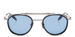 نظارة شمسية "سكاي مابر" بإطار دائري للجنسين من آكوني بلون فضي - صورة المنتج 1