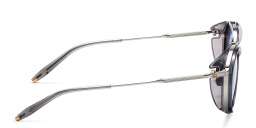 نظارة شمسية "سكاي مابر" بإطار دائري للجنسين من آكوني بلون فضي - صورة المنتج 3