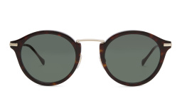 نظارة شمسية دائرية من غوتشي بلون ذهبي - صورة المنتج 1