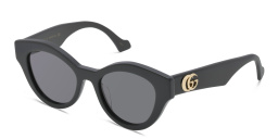 Shop GUCCI Cat Eye Sunglasses in Black online.
